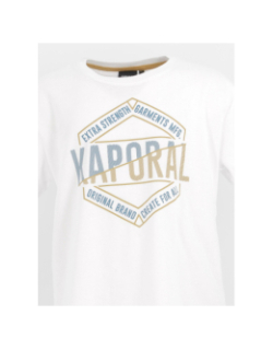 T-shirt print blanc garçon - Kaporal
