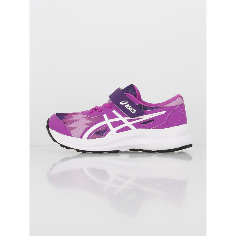 Chaussures de running à scratch contend 8 ps rose fille - Asics