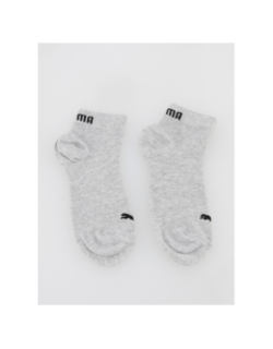 Pack 3 paires de socquettes sport gris - Puma