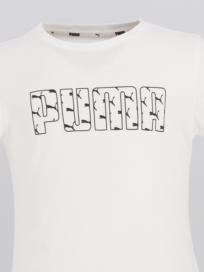T-shirt de sport blanc fille - Puma