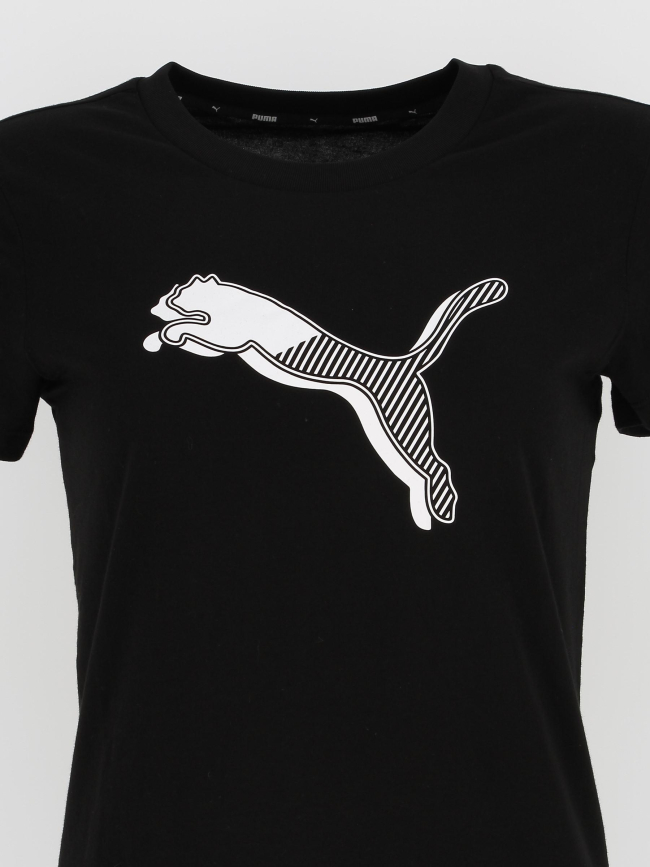 T-shirt sport power graphic noir femme - Puma
