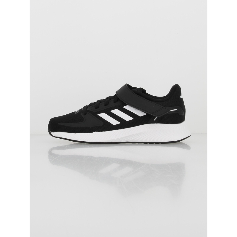 Chaussures running à scratch runfalcon 2.0 noir enfant - Adidas