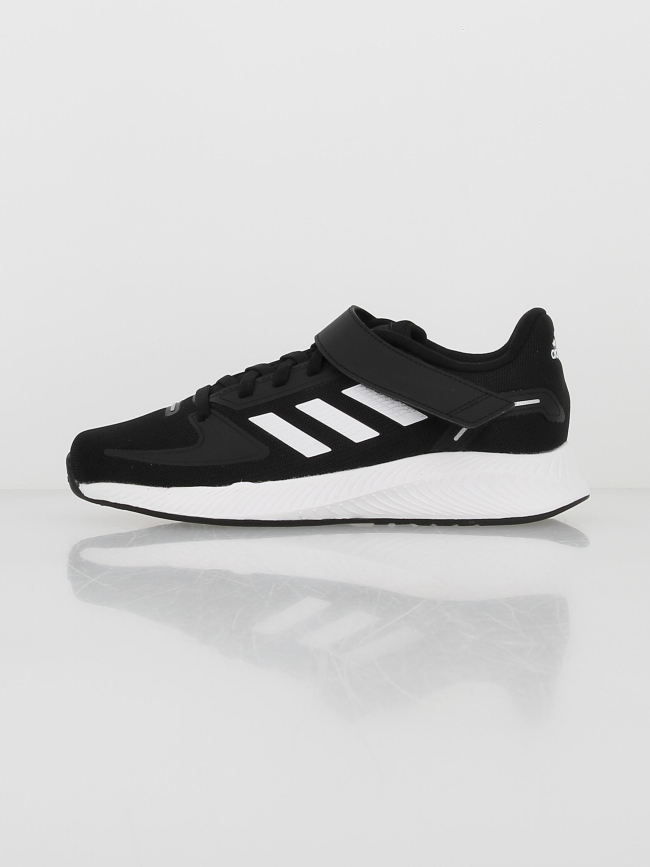 Chaussures running à scratch runfalcon 2.0 noir enfant - Adidas