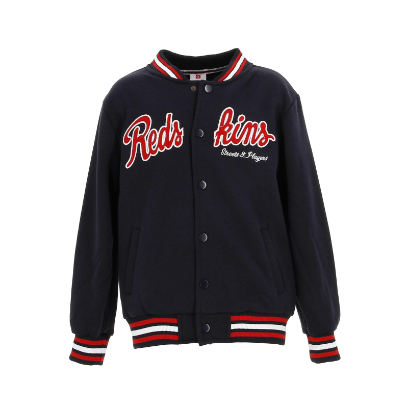 Veste teddy brode bleu marine garçon - Redskins