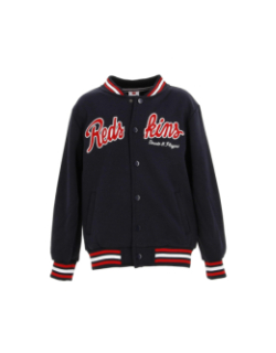 Veste teddy brode bleu marine garçon - Redskins