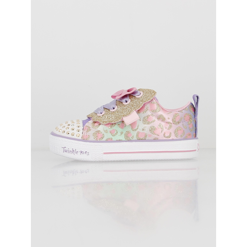 Baskets à scratch shuffle lite sweet violet fille - Skechers