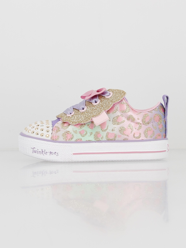 Baskets à scratch shuffle lite sweet violet fille - Skechers