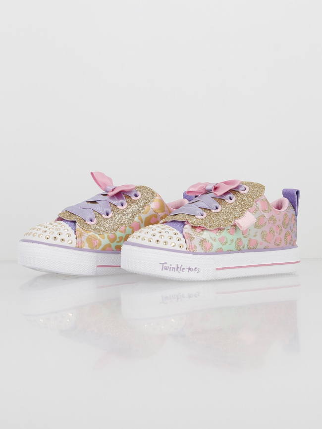 Baskets à scratch shuffle lite sweet violet fille - Skechers