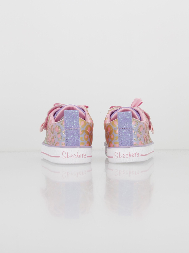 Baskets à scratch shuffle lite sweet violet fille - Skechers