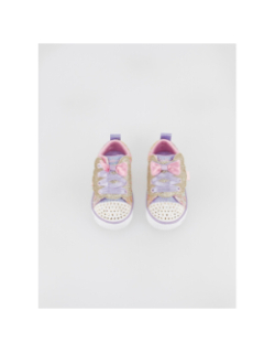 Baskets à scratch shuffle lite sweet violet fille - Skechers