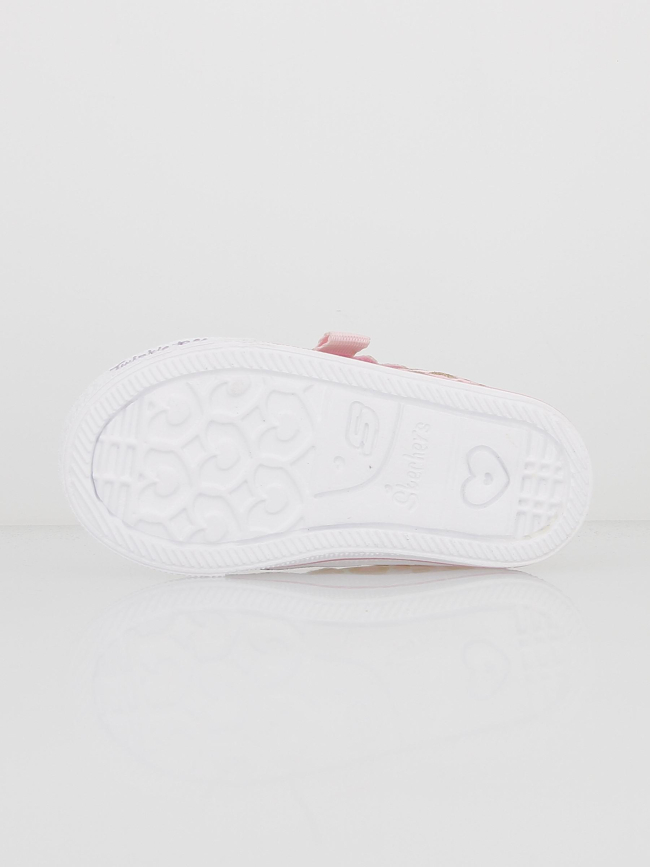 Baskets à scratch shuffle lite sweet violet fille - Skechers