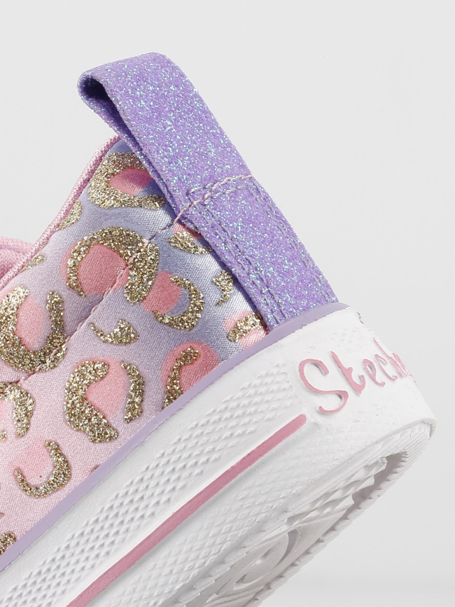 Baskets à scratch shuffle lite sweet violet fille - Skechers