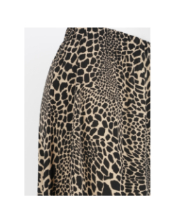 Jupe mi-longue jobbie léopard beige femme - Morgan