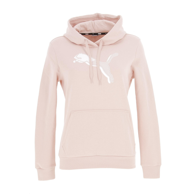 Sweat à capuche power grph rose femme - Puma
