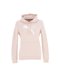 Sweat à capuche power grph rose femme - Puma