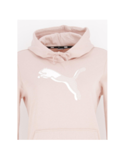 Sweat à capuche power grph rose femme - Puma
