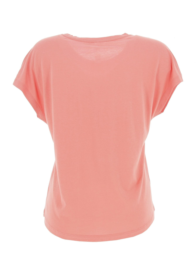 T-shirt positive loose orange femme - Only