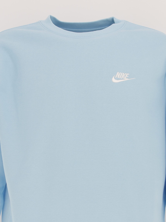 Sweat nsw club crew bleu clair homme - Nike