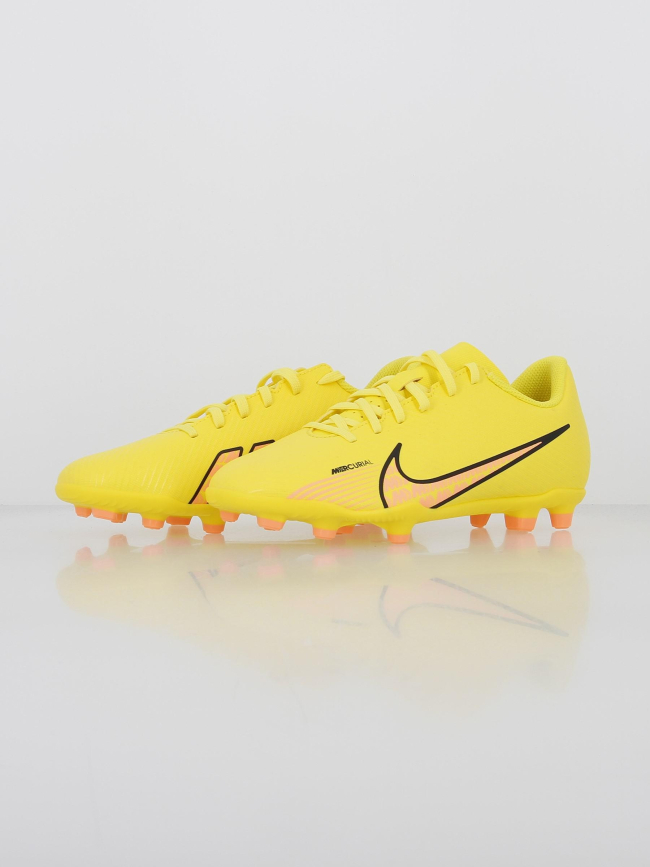 Chaussures de football vapor 15 club jaune enfant - Nike