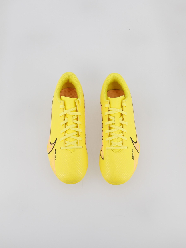 Chaussures de football vapor 15 club jaune enfant - Nike