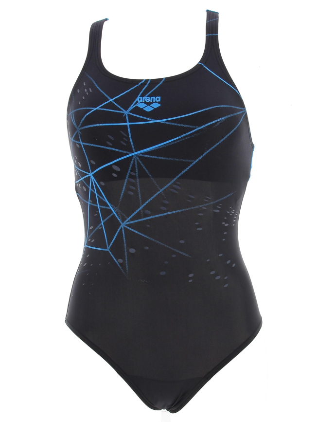 Maillot de bain natation 1 pièce noir femme - Arena