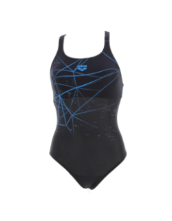 Maillot de bain natation 1 pièce noir femme - Arena