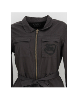 Robe à ceinture flap noir femme - Von Dutch