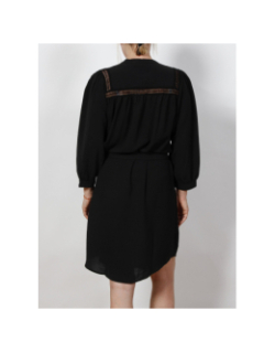 Robe ceinture benja noir femme - La Petite Etoile