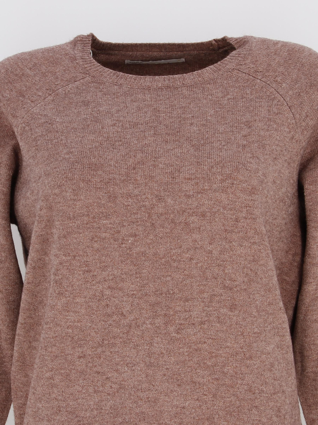 Pull col rond lesly king rose femme - Only