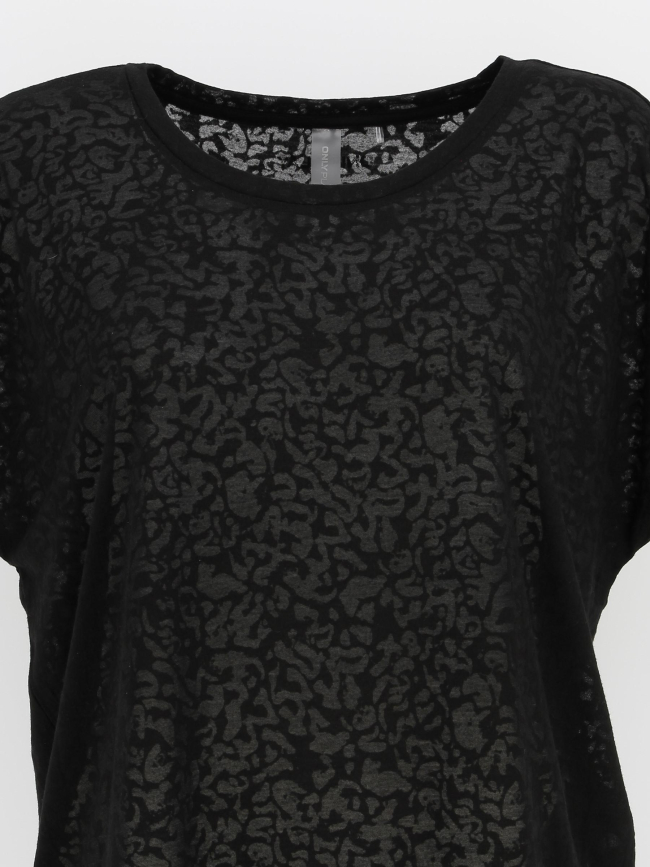 T-shirt top loose noir femme - Only