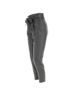 Pantalon slim paperbag noir femme - Vero Moda