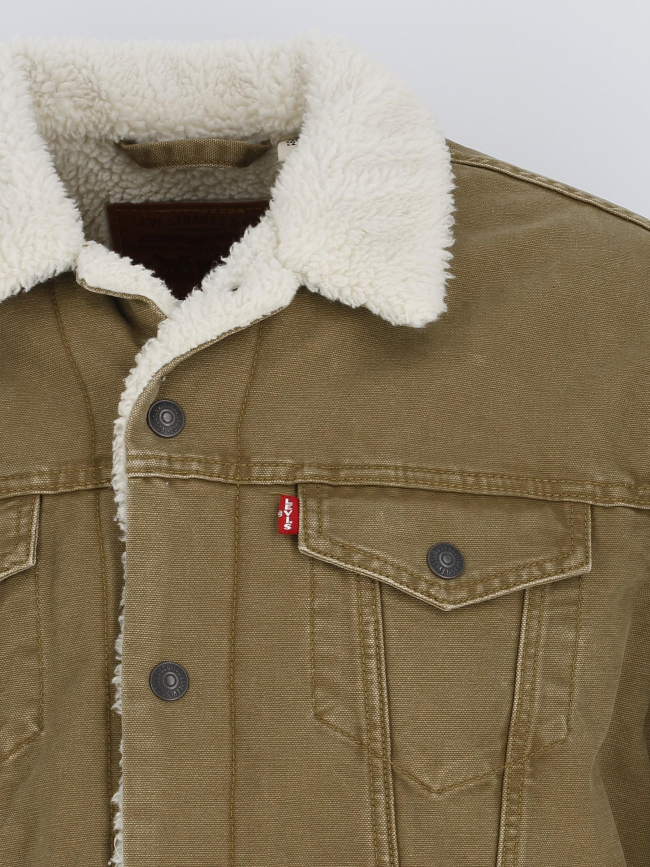 Veste doublée sherpa trucker marron homme - Levi's