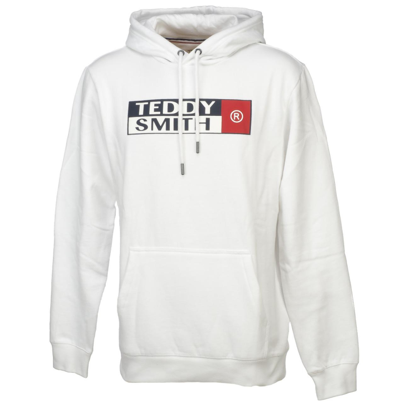 Sweat à capuche setik blanc homme - Teddy Smith