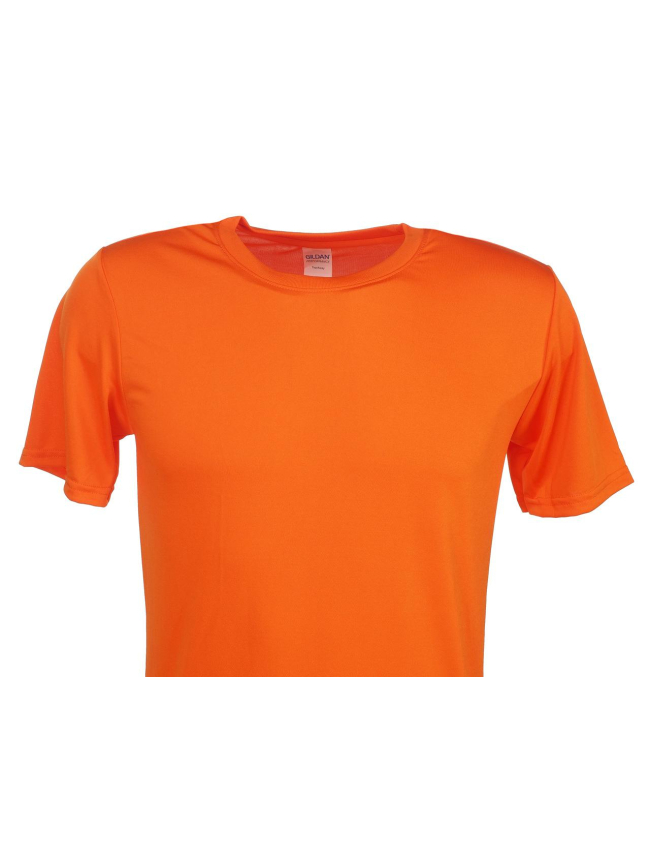 T-shirt basic uni performance orange homme - Gildan