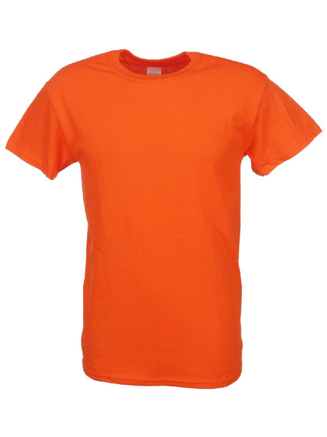 T-shirt basic uni heavy orange homme - Gildan