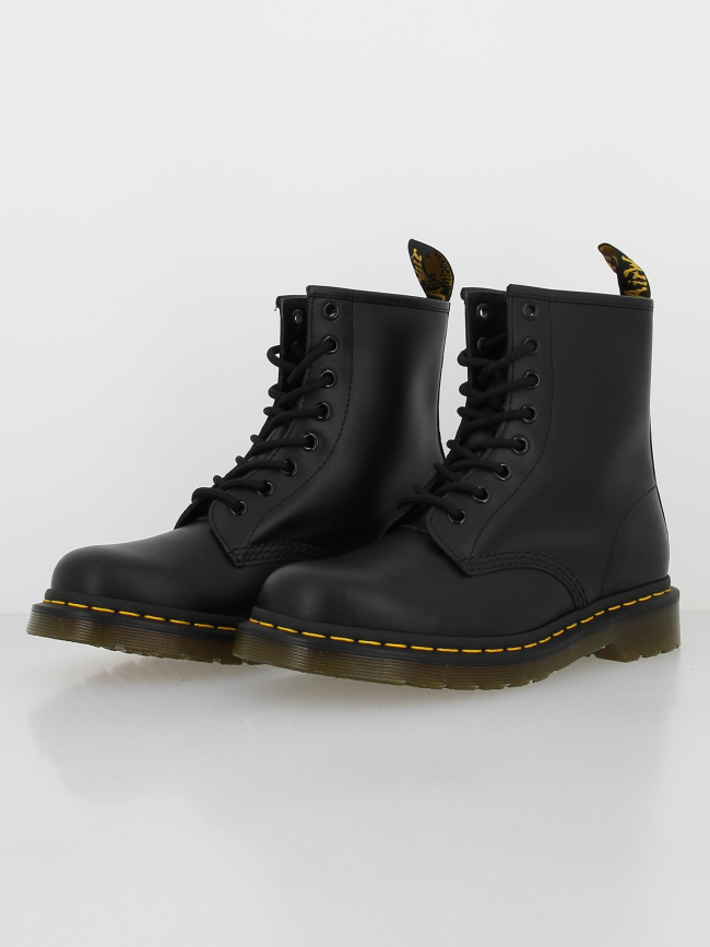Boots smooth noir femme - Dr Martens