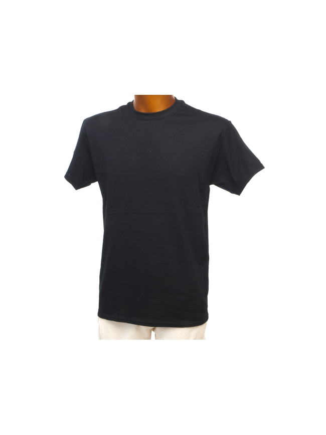 T-shirt basic uni heavy noir homme - Gildan