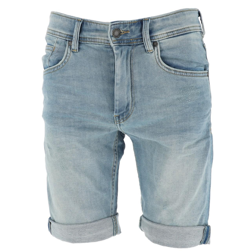 Short en jean scotty 3 bleu clair garçon - Teddy Smith