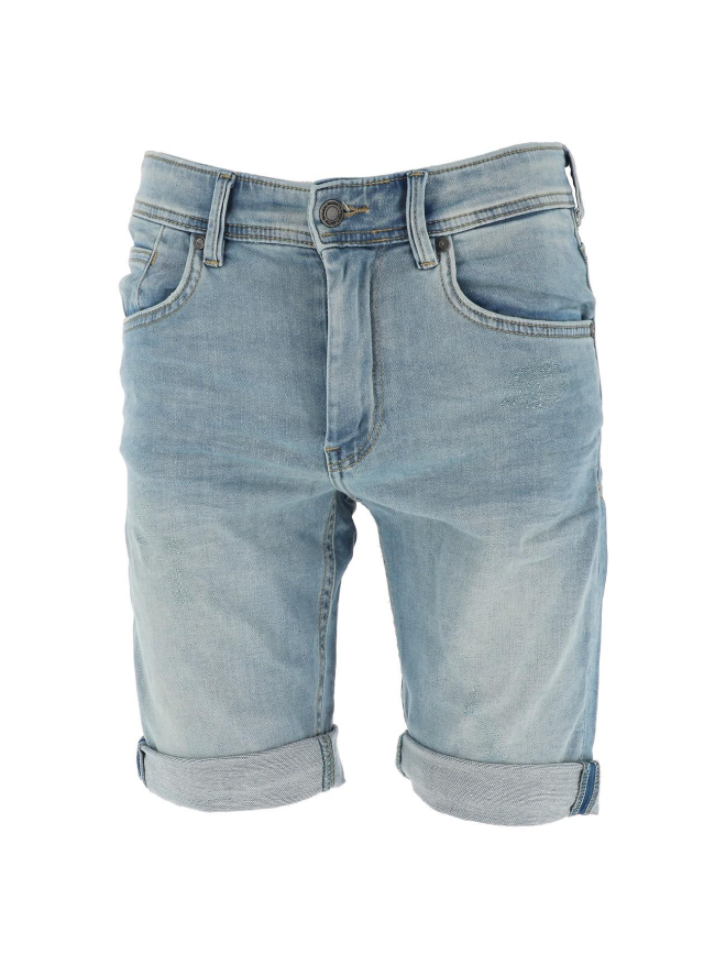 Short en jean scotty 3 bleu clair garçon - Teddy Smith