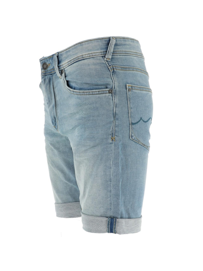 Short en jean scotty 3 bleu clair garçon - Teddy Smith