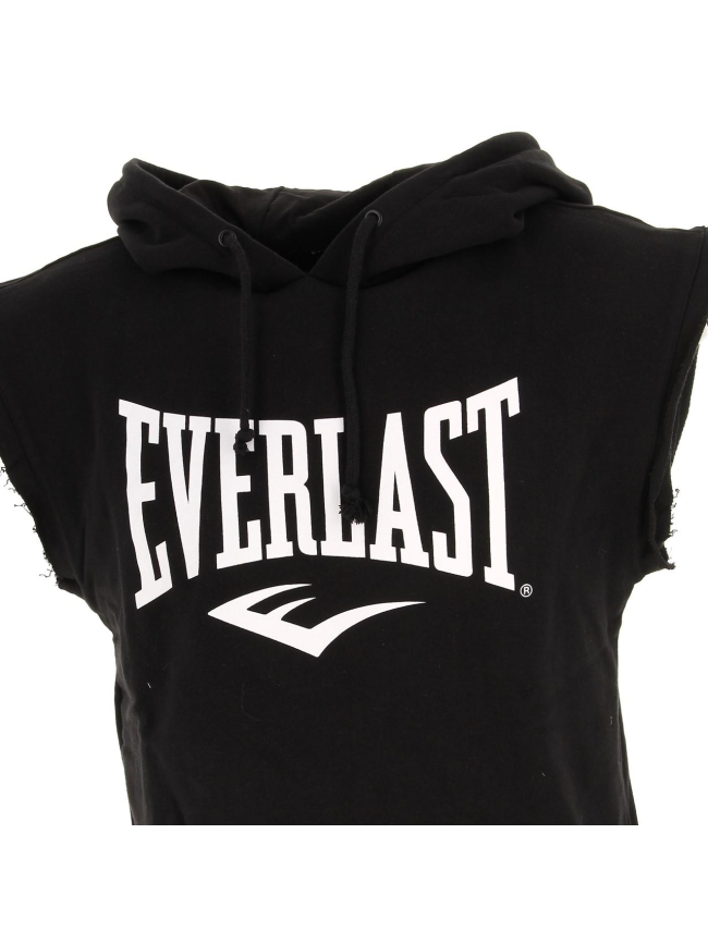 Sweat de boxe à capuche sans manche noir homme - Everlast