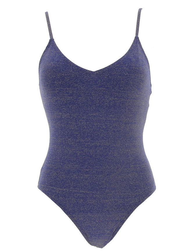 Maillot de bain 1 pièce bleu paillette femme - Culture Sud