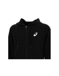 Sweat zippé à capuche noir homme - Asics