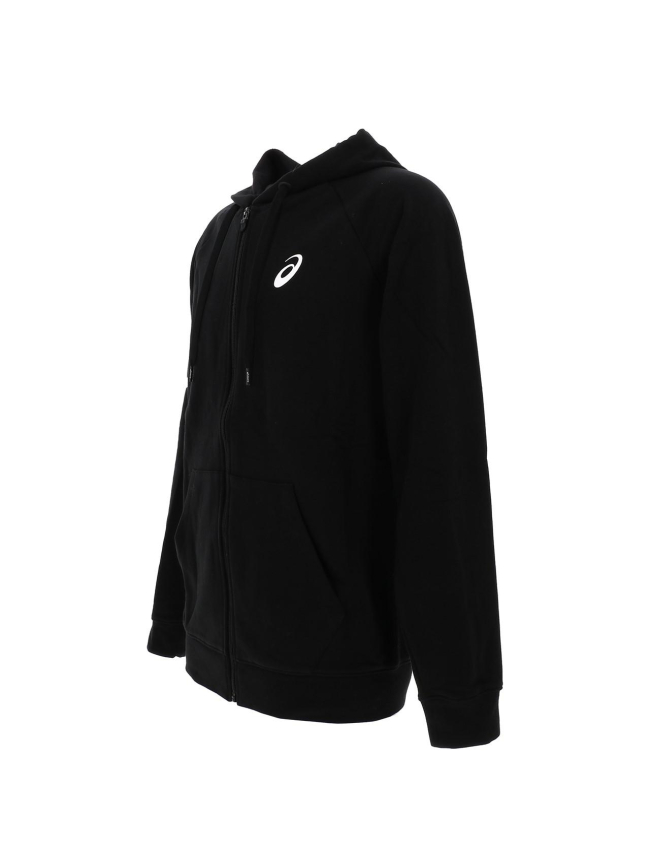 Sweat zippé à capuche noir homme - Asics