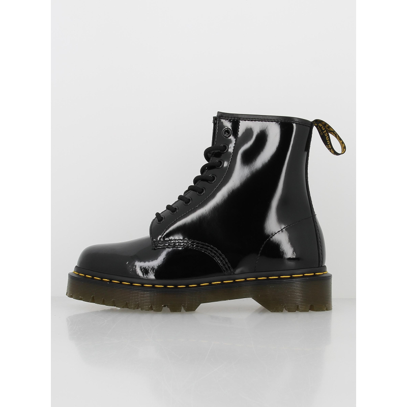 Boots vernis noir femme - Dr Martens