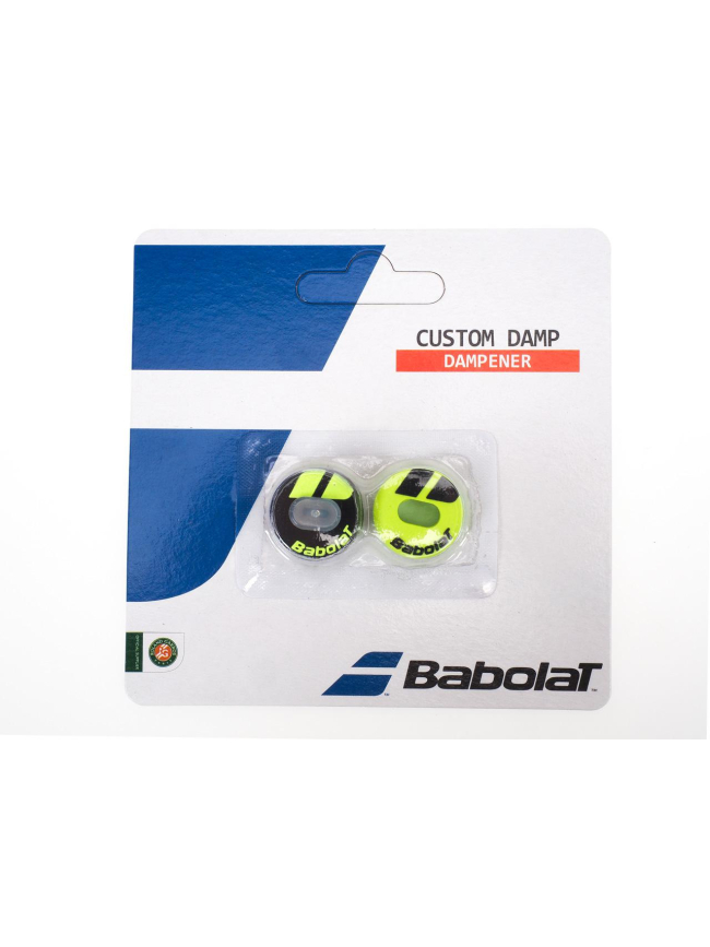 Pack 2 antivibrateurs custom damp noir jaune - Babolat