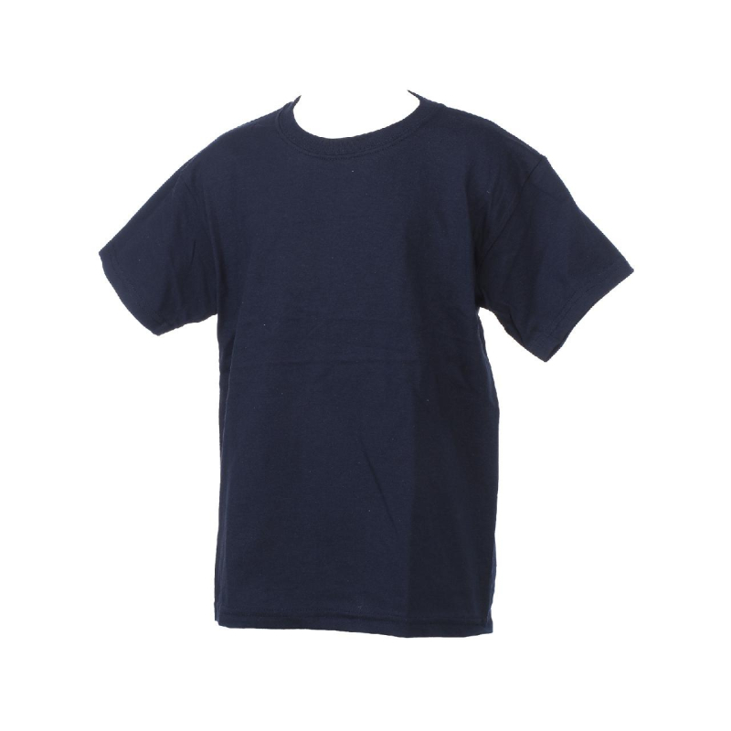 T-shirt basic uni heavy bleu marine enfant - Gildan