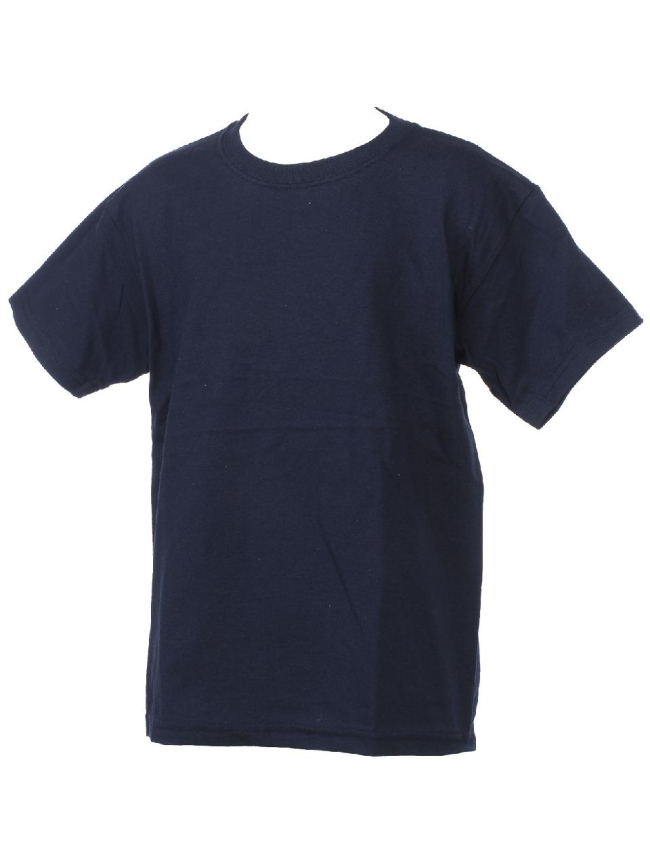 T-shirt basic uni heavy bleu marine enfant - Gildan