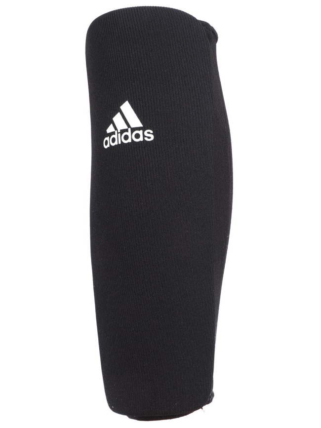 Protège-tibias sport de combat enfilable noir - Adidas