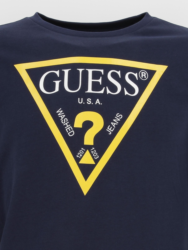 Sweat core line bleu marine garçon - Guess